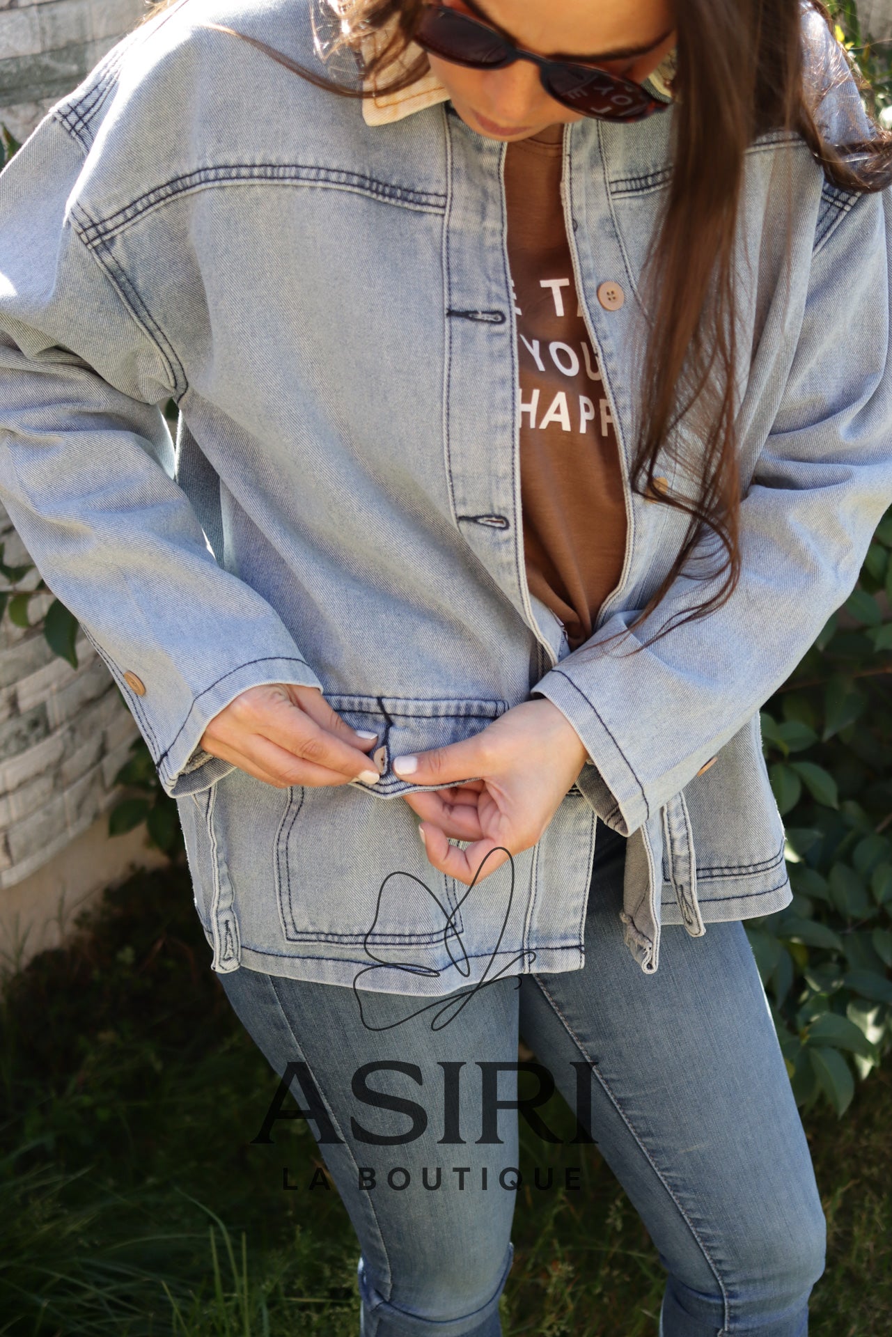 CHAQUETA MEZCLILLA BOTONES