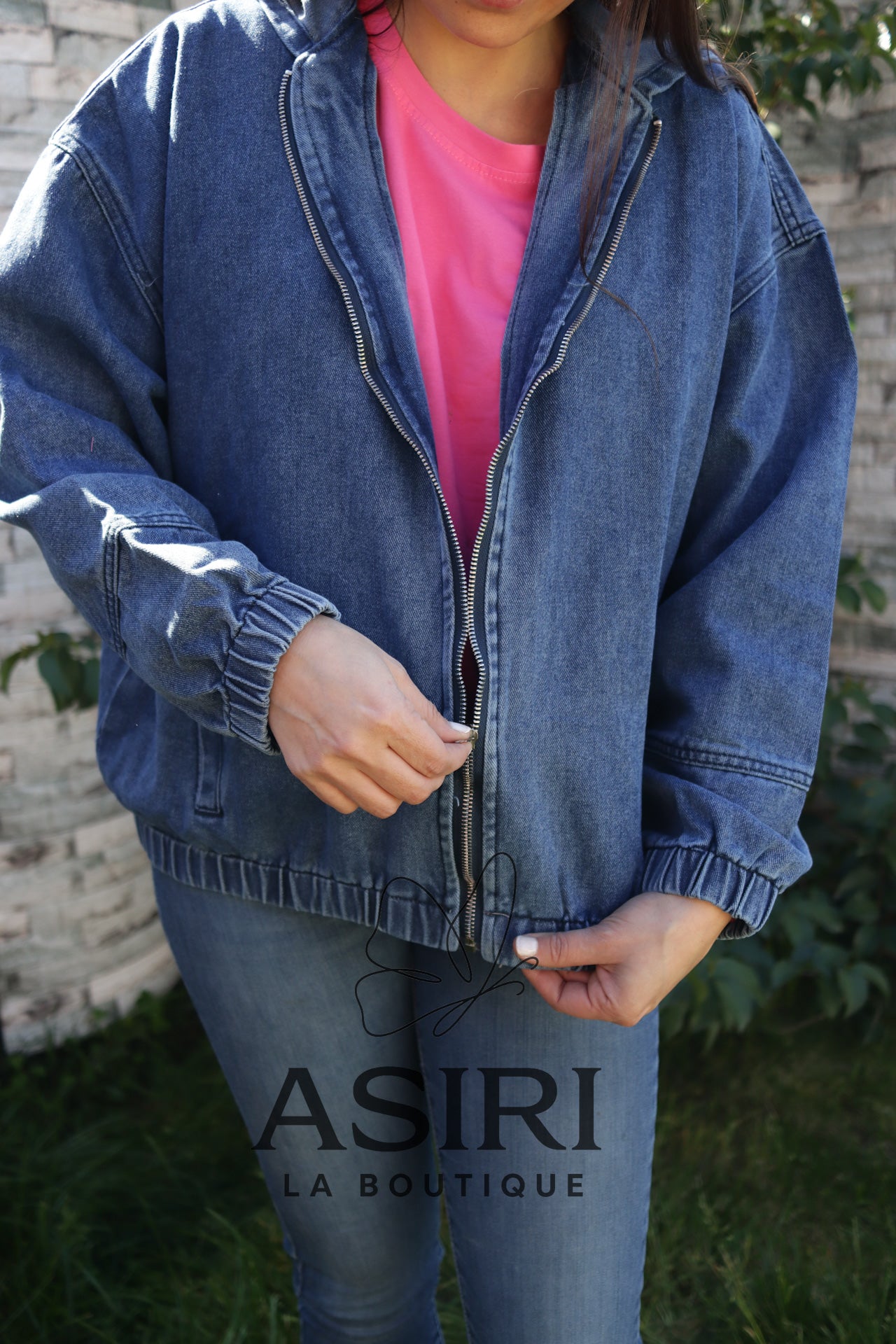 CHAQUETA MEZCLILLA CIERRE