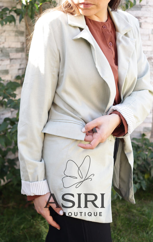 BLAZER VERDE PASTEL