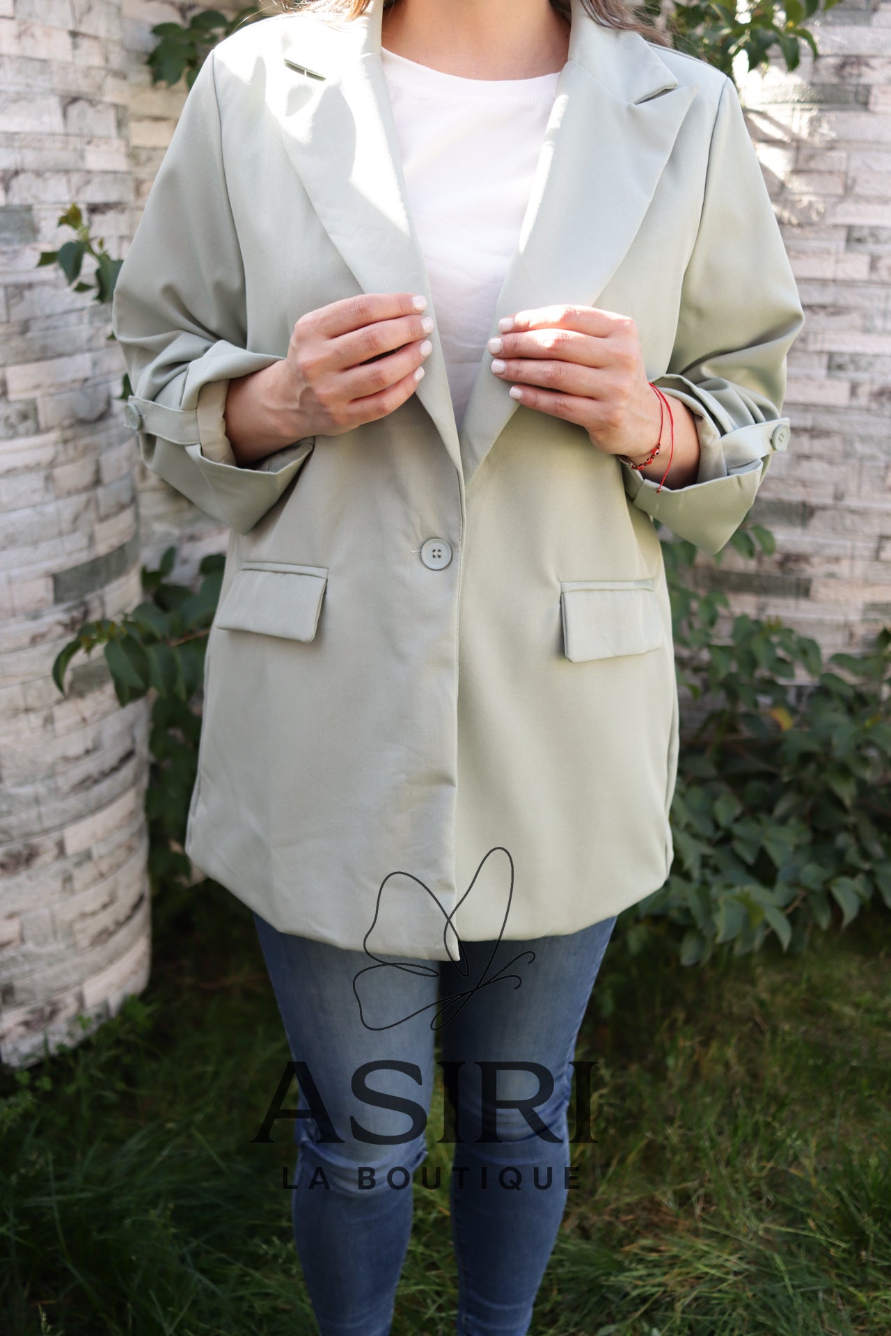 BLAZER LINO VERDE PASTEL