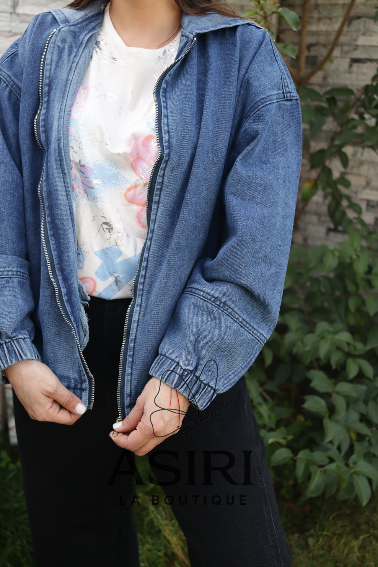 CHAQUETA MEZCLILLA CIERRE