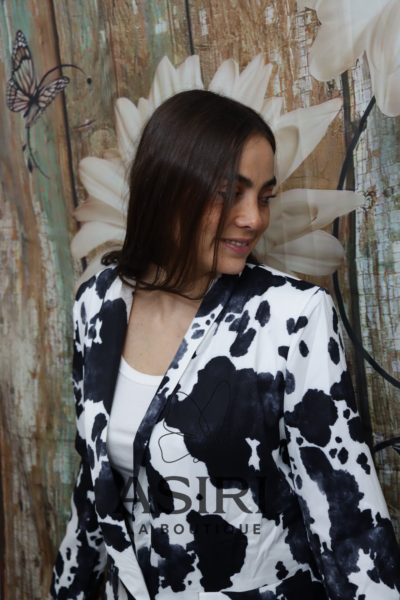 BLAZER BLANCO CON NEGRO