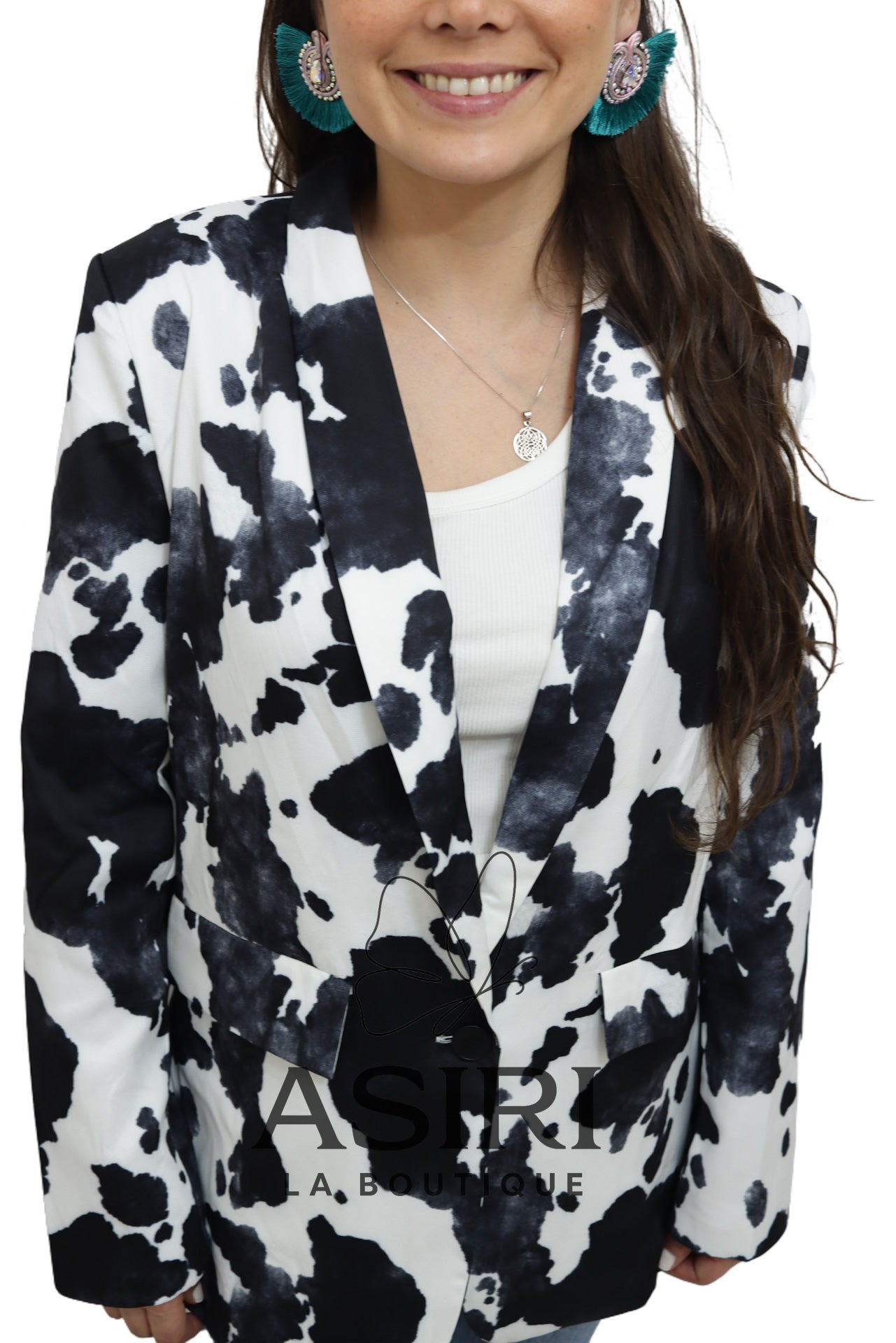 BLAZER BLANCO CON NEGRO