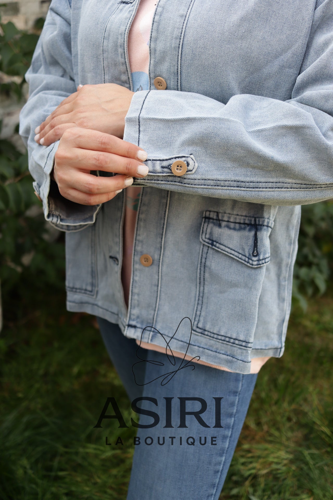 CHAQUETA MEZCLILLA BOTONES