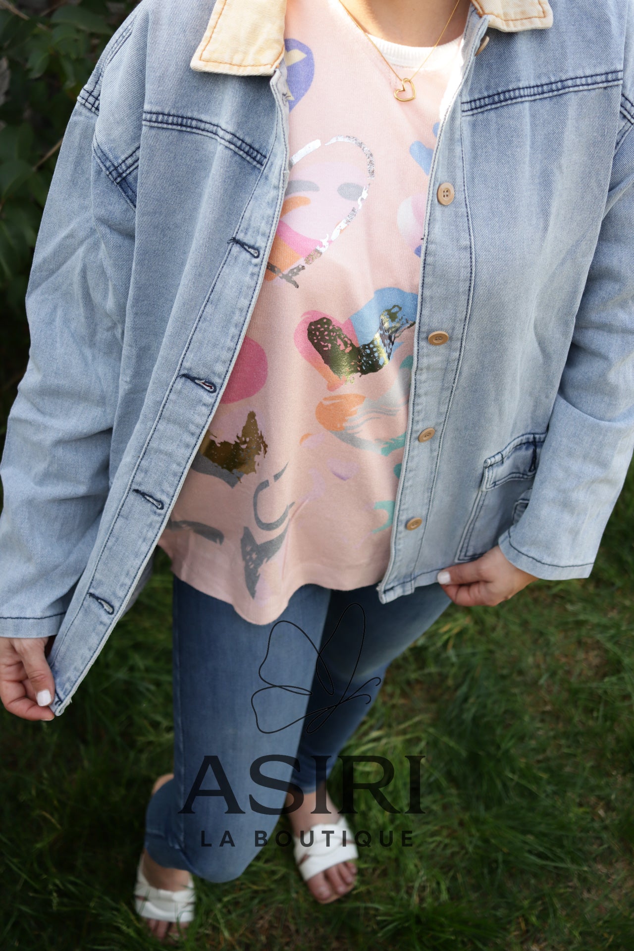 CHAQUETA MEZCLILLA BOTONES