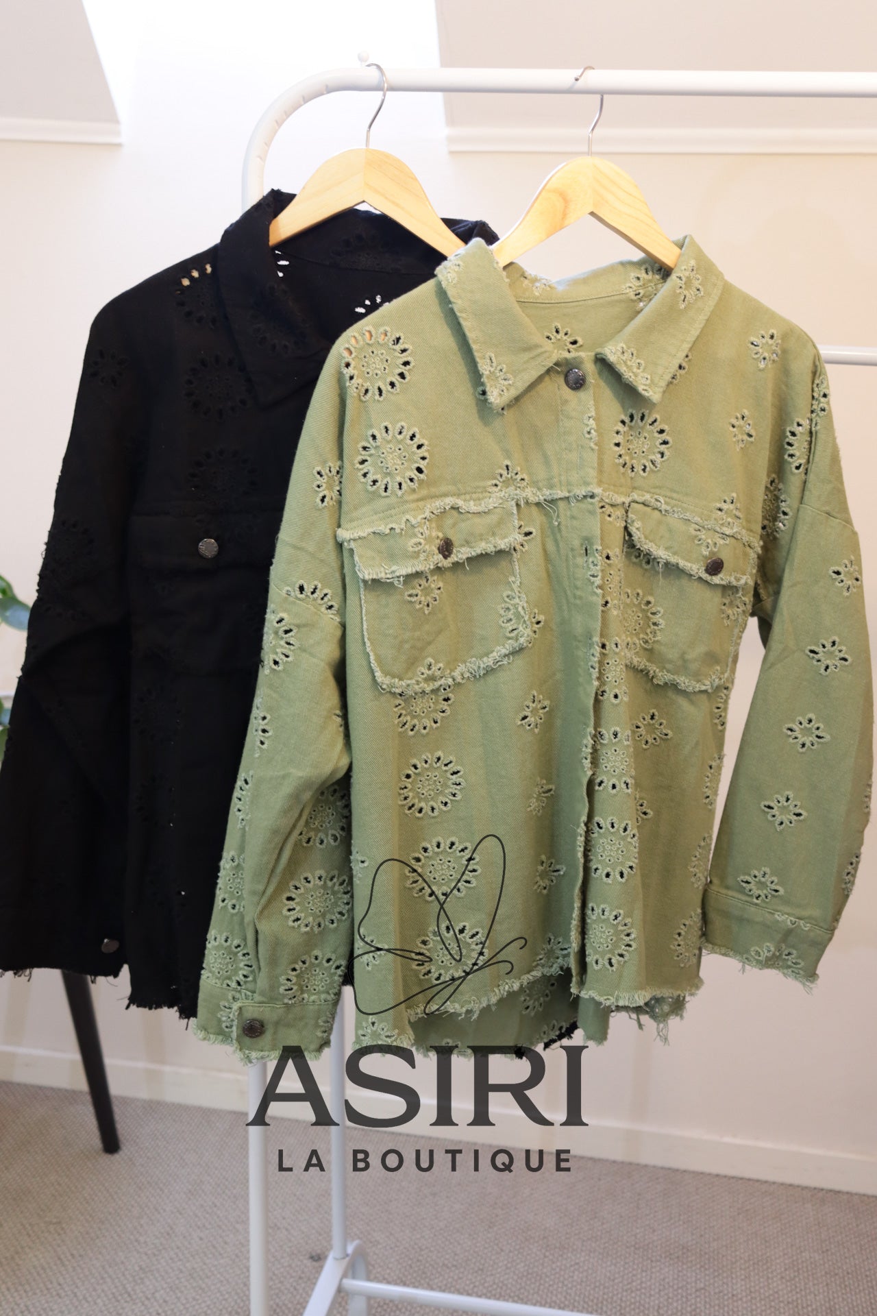 CHAQUETA BRODERIE VERDE