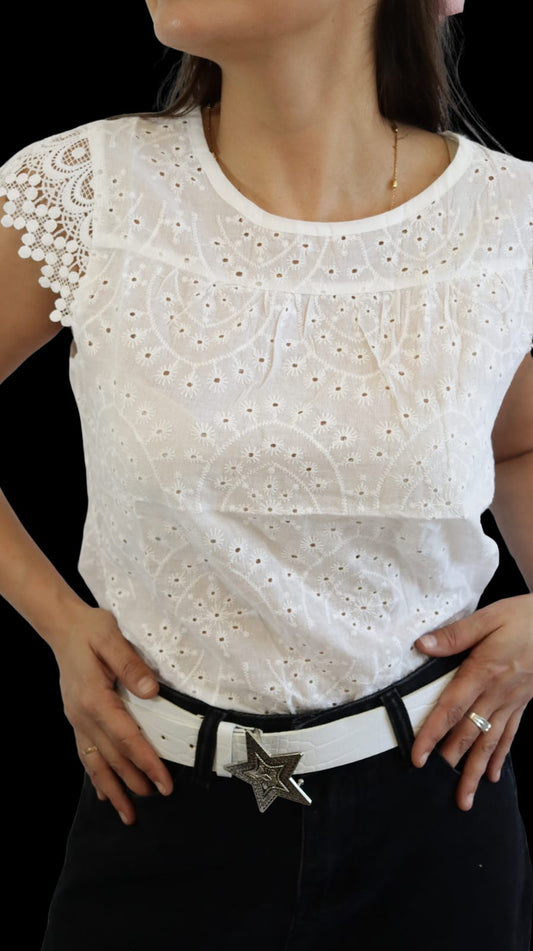 Blusa Broderie